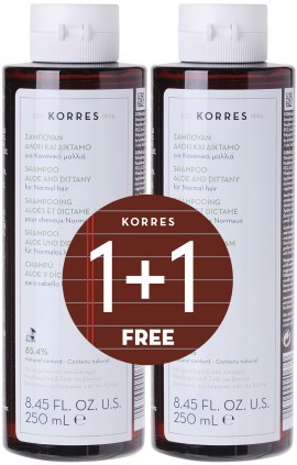 Korres Σαμπουάν Αλόη & Δίκταμο, 2x 250ml