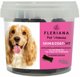 Power Health Fleriana Pet Vitamins Skin & Coat-Vit, 20 Μασώμενα Ζελεδάκια