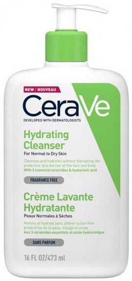CeraVe Hydrating Cleanser Κανονική - Ξηρή Επιδερμίδα, 473ml