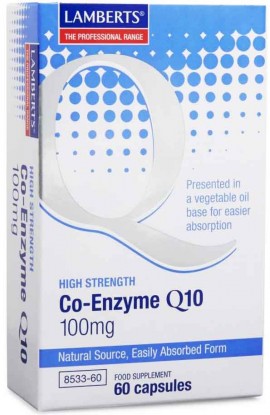 Lamberts Co-Enzyme Q10 100mg, 60 Κάψουλες