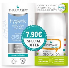 Pharmasept Promo Hygienic Deo Mild Roll-On 24h 50ml & Kid Care Extra Mild Deo Roll-On 50ml