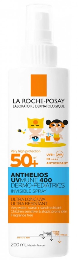 La Roche-Posay Anthelios Dermo-Pediatrics Invisible Spray SPF50+,  200ml