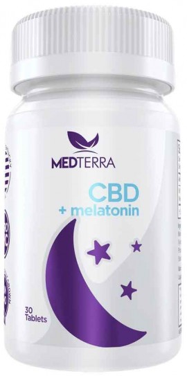 Medterra CBD + Melatonin, 30 Ταμπλέτες