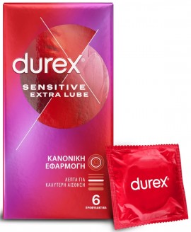 Durex Sensitive Λεπτά Προφυλακτικά, 6 Τεμάχια