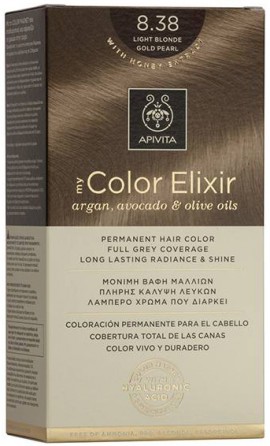 Apivita My Color Elixir 8.38 Ξανθό Ανοιχτό Μελί Περλέ
