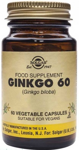 Solgar Ginkgo Biloba, 60 Ταμπλέτες