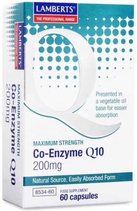 Lamberts Co-Enzyme Q10 200mg, 60 Κάψουλες