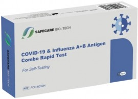 Test Covid-19 Influenza & A+B Antigen Διπλό Τεστ Αντιγόνων & Γρίπης Τύπου A/B με Ρινική Δειγματοληψία 1 Τεμάχιο