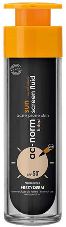 Freyderm Ac-Norm Sun Screen Tinded Fluid SPF50, 50ml