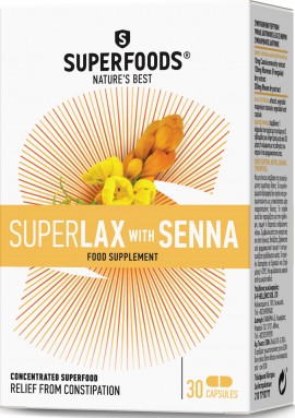 Superfoods Superlax With Senna, 30 Κάψουλες