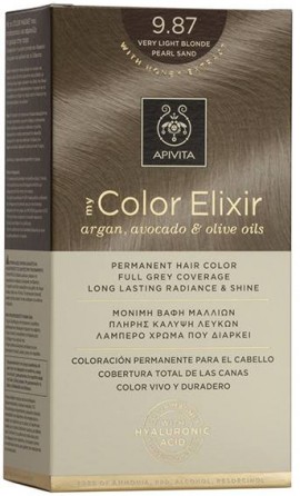 Apivita My Color Elixir 9.87 Ξανθό Πολύ Ανοιχτό Μπεζ Περλέ