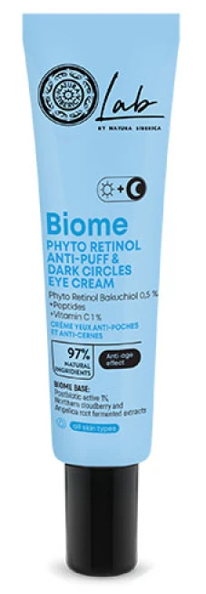 Natura Siberica Biome Phyto Retinol Anti-Puff & Dark Circles Eye Cream, 30ml