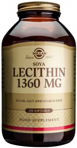 Solgar Lecithin 1360mg, 250 Κάψουλες