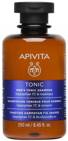 Apivita Mens Tonic Σαμπουάν Για Άνδρες Με Ιπποφαές & Δενδρολίβανο, 250ml