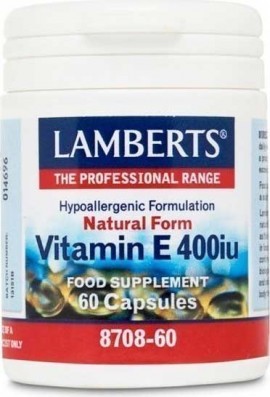 Lamberts Vitamin E 400iu Natural Form, 60 Kάψουλες