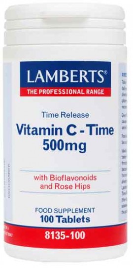 Lamberts Vitamin C Time Release 500mg, 100 Tαμπλέτες