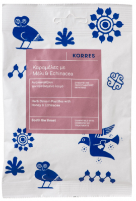 Korres Καραμέλες Με Μέλι & Echinacea, 15 Τεμάχια