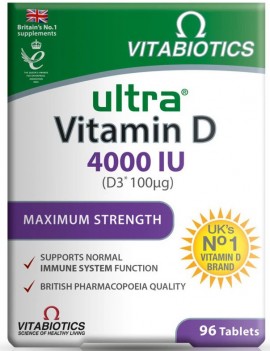 Vitabiotics Ultra Vitamin D3 4000 IU, 96 Ταμπλέτες
