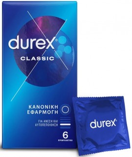 Durex  Classic Προφυλακτικά, 6 Τεμάχια