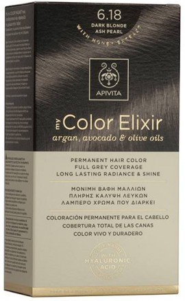Apivita My Color Elixir 6.18 Ξανθό Σκούρο Σαντρέ Περλέ