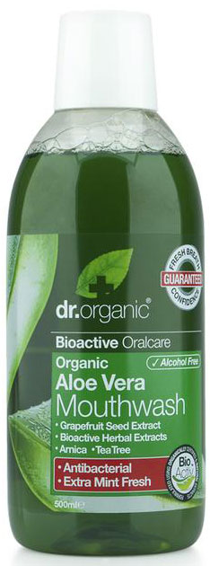 Dr. Organic Aloe Vera Mouthwash, 500ml