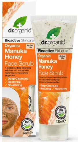 Dr. Organic Manuka Honey Face Scrub, 125ml