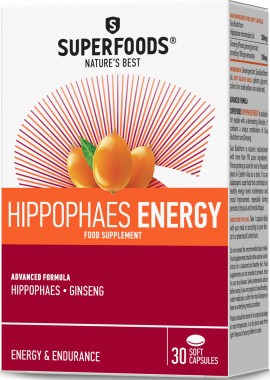 Superfoods Ιπποφαές Energy, 30 Μαλακές Κάψουλες