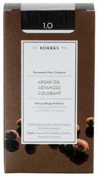 Korres Argan Oil Advanced Colorant 1.0 Μαύρο, 50ml