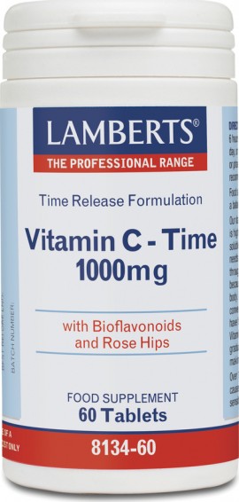 Lamberts Vitamin C Τime Release 1000mg, 60 Ταμπλέτες
