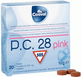 Cosval P.C. 28 Pink, 20 Ταμπλέτες