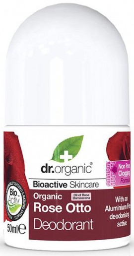 Dr. Organic Rose Otto Deodorant Roll On, 50ml