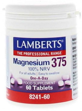 Lamberts Magnesium 375 100% NRV, 60 Ταμπλέτες