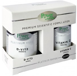 Power Health Platinum Vitamin VitD3 2000iu 60Tαμπλέτες & Δώρο Vitamin C 1000mg  20Tαμπλέτες