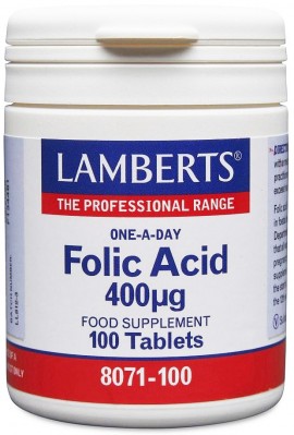Lamberts Folic Acid 400mg, 100 Ταμπλέτες