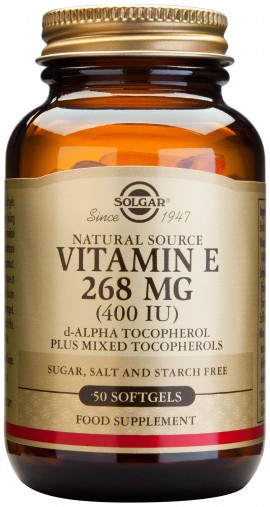 Solgar Vitamin E268mg 400IU, 50 Κάψουλες