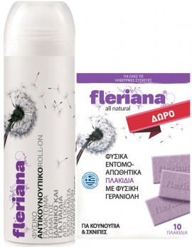 Power Health Fleriana Roll-On 100ml & Δώρο Fleriana Εντομοαπωθητικά Πλακίδια 10 Τεμάχια