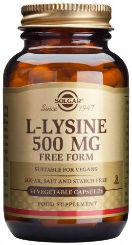 Solgar L- Lysine 500mg, 50 Tαμπλέτες