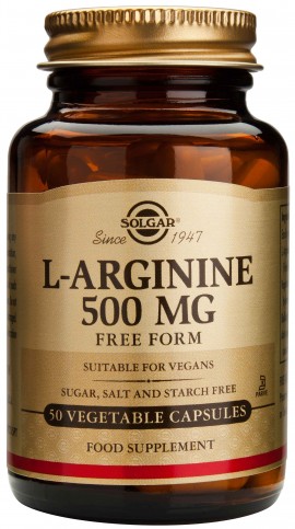 Solgar L- Arginine 500mg, 50 Κάψουλες