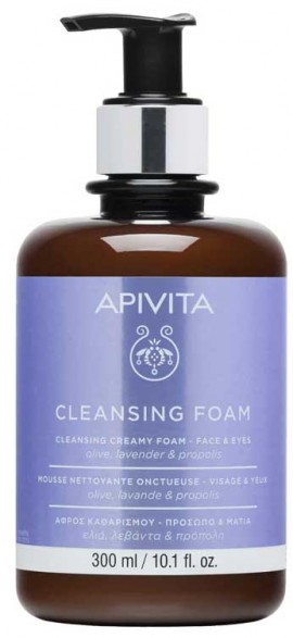 Apivita Aφρός Καθαρισμού Με Ελιά & Λεβάντα,300ml