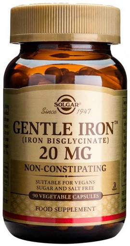 Solgar Gentle Iron 20mg, 90 Κάψουλες