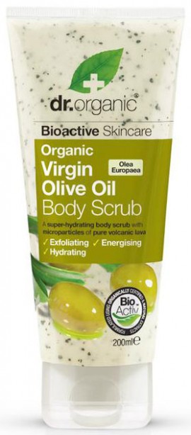 Dr. Organic Virgin Olive Oil Body Scrub, 200ml