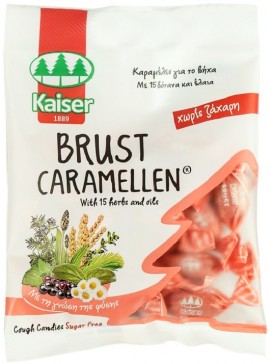 Kaiser Καραμέλες Brust Με 15 Βότανα & Μενθόλη, 60gr