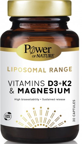 Power Health Liposomal Range Vitamins D3+K2 & Magnesium, 30 Κάψουλες