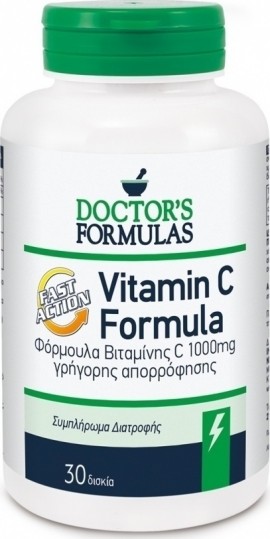 Doctors Formulas Vitamin C 1000mg, 30 Ταμπλέτες