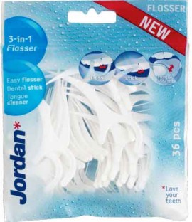 Jordan 3 in 1 Flosser Οδοντικό Νήμα ,36 Τεμάχια