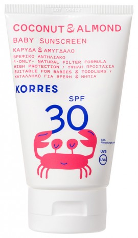 Korres Βρεφικό Αντηλιακό SPF30 Για Πρόσωπο & Σώμα, 100ml